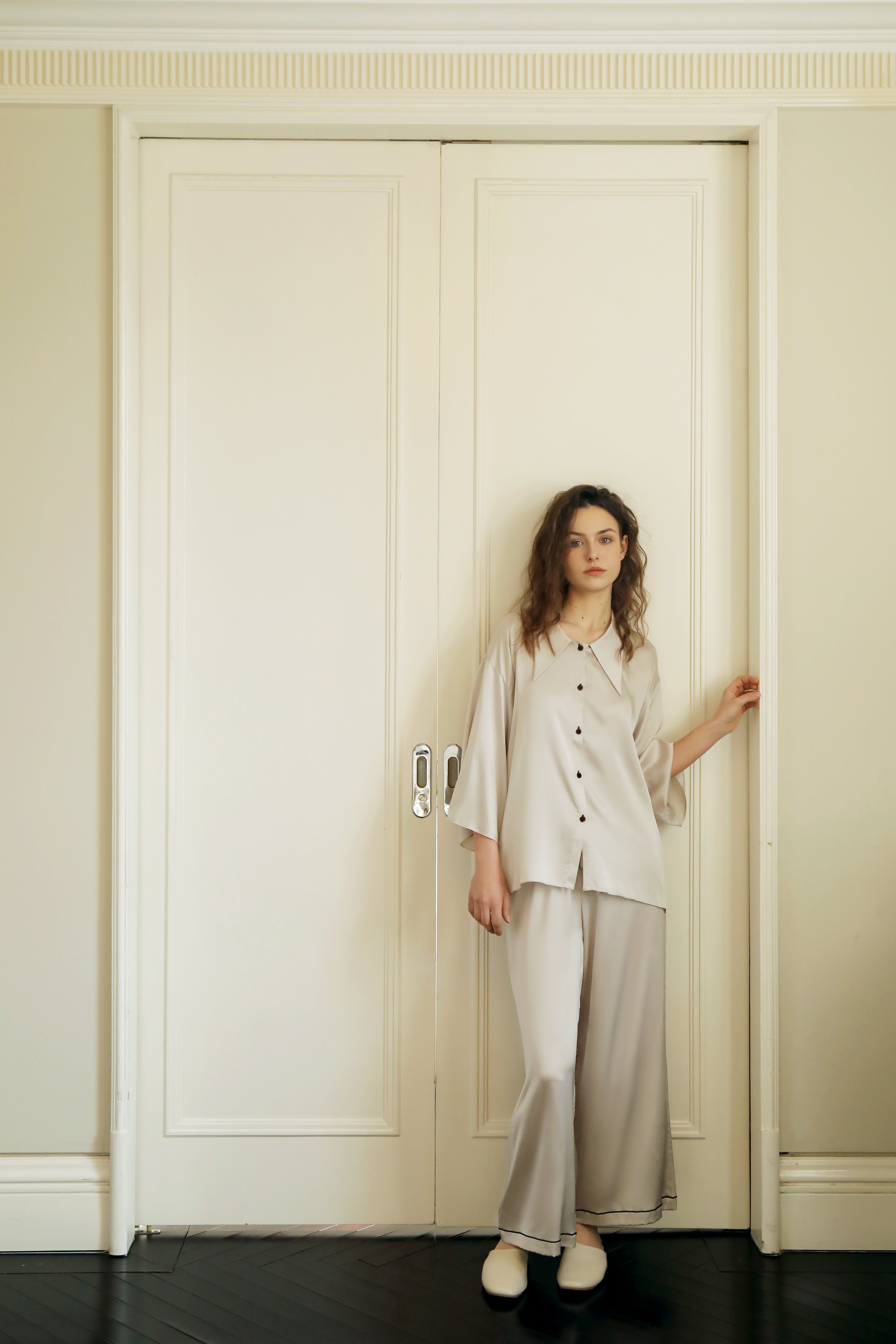 Tipsy- Silk Long Pajama Set