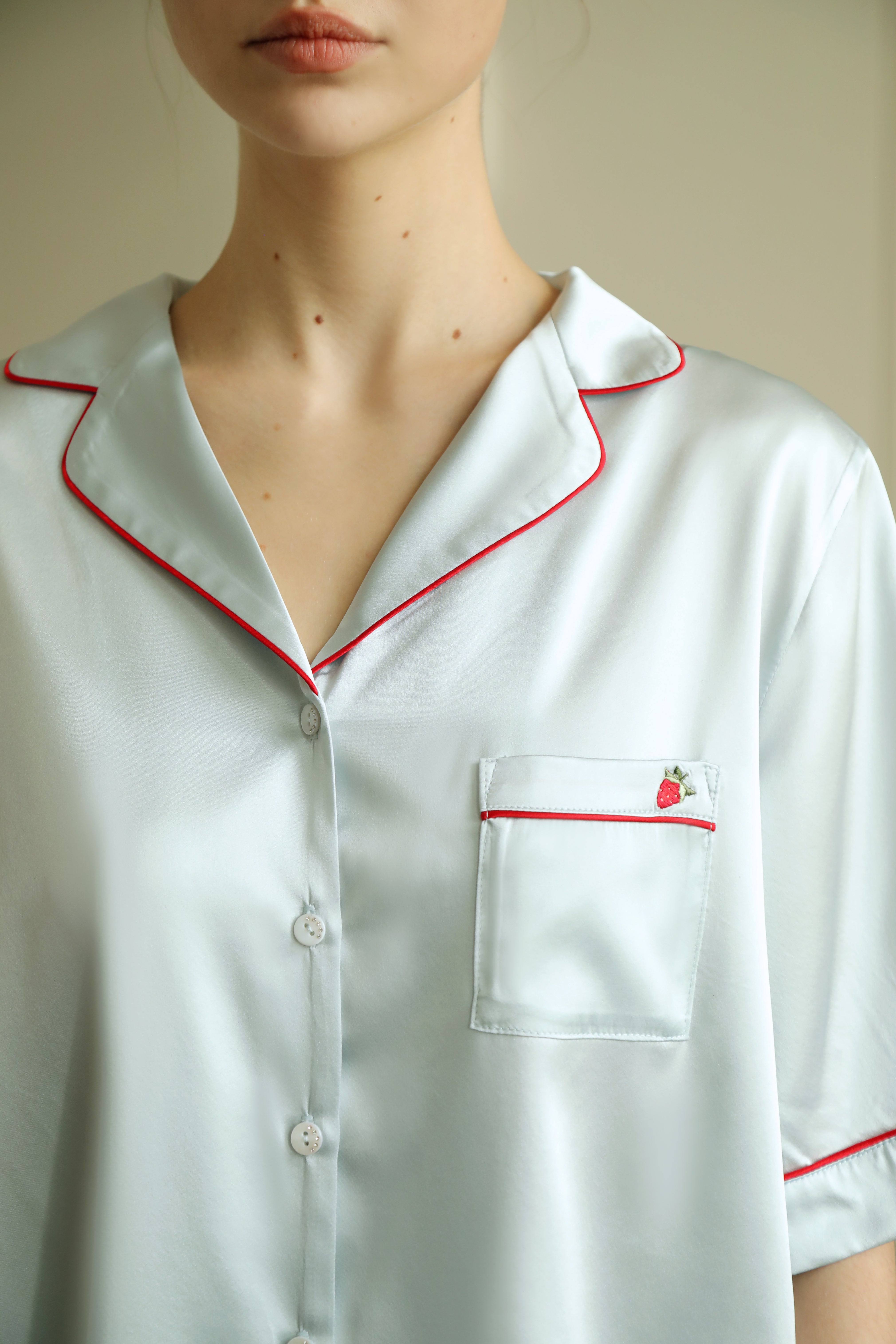 Ember Dawn - 22mm short  silk pajamas set