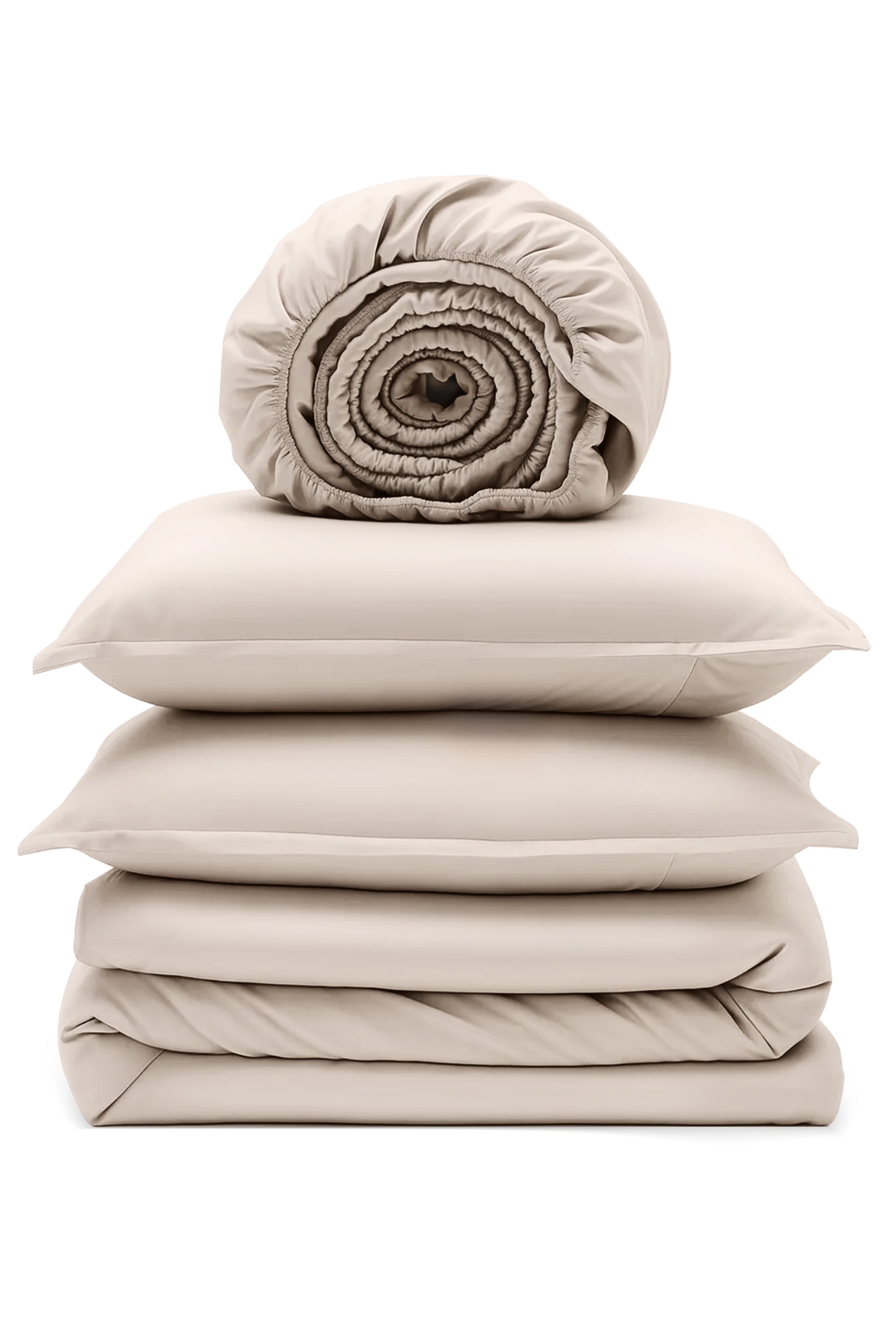 Mauve Egyptian cotton bedding set - 500 thread count luxury